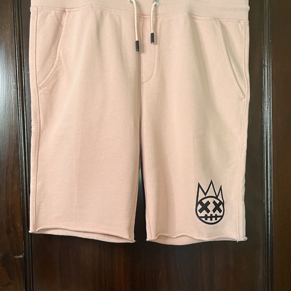 Cult of Individuality French Terry Sweat Shorts in Light Pink Salmon - Picture 6 of 12